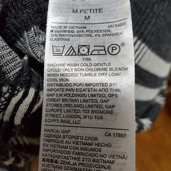 GAP Grey and White Striped Knit Dress - Picture 7 of 7